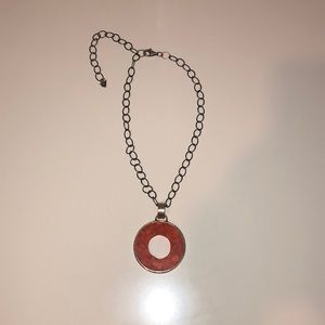 Silpada Coral Pendant Necklace